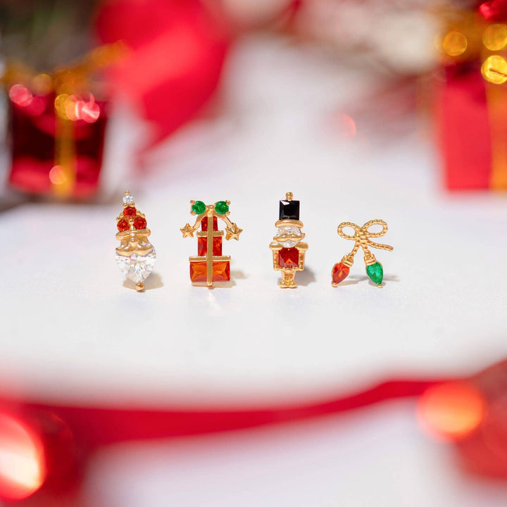 Santa’s Faves Stud Set: Gold