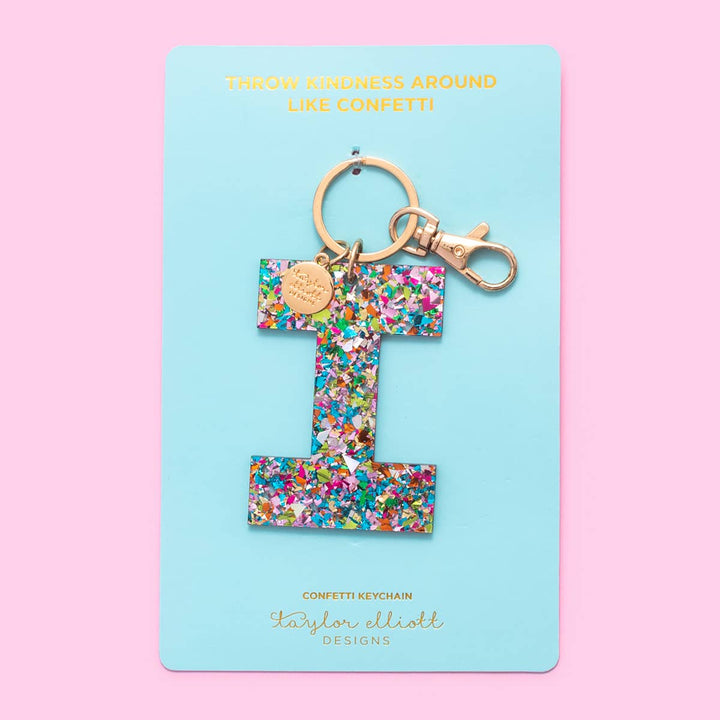 Keychain - Confetti Letters - Single: M