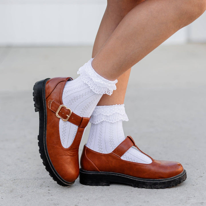 Lace Bobby Socks~ White