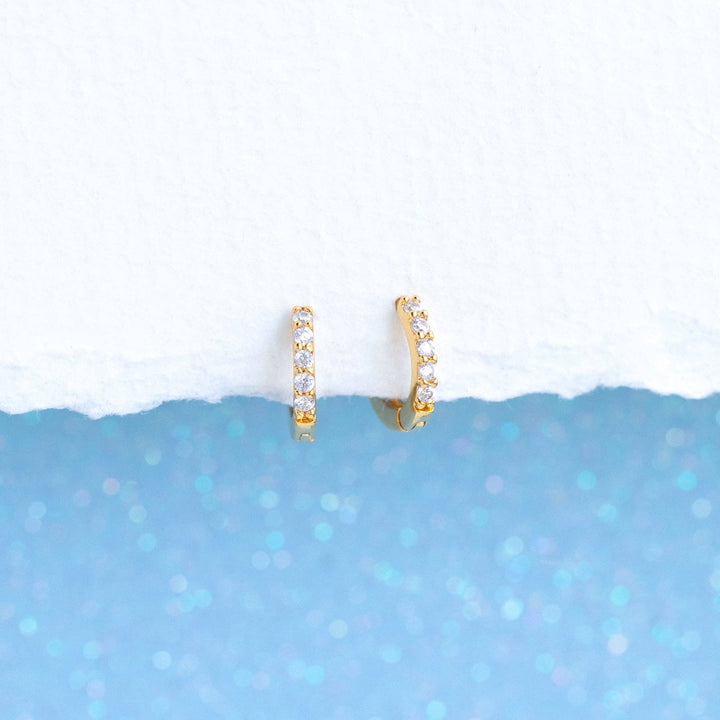 Baby Sparkle Hoops: Rose Gold