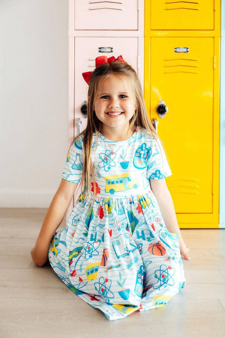 School Rules Pocket Twirl Dress