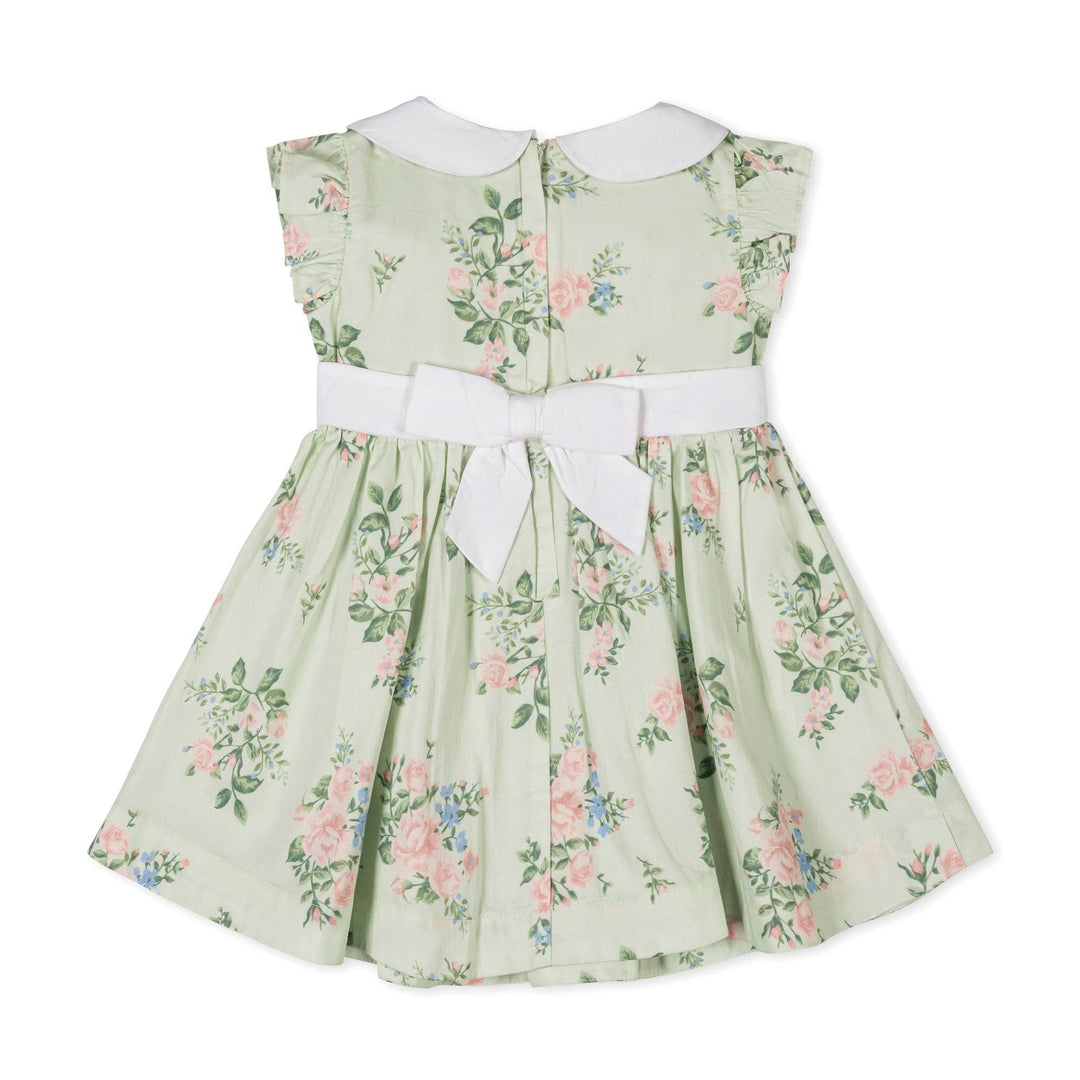 Organic Peter Pan Collar Party Dress: Chateau Floral