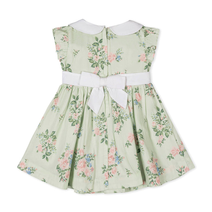 Organic Peter Pan Collar Party Dress: Chateau Floral