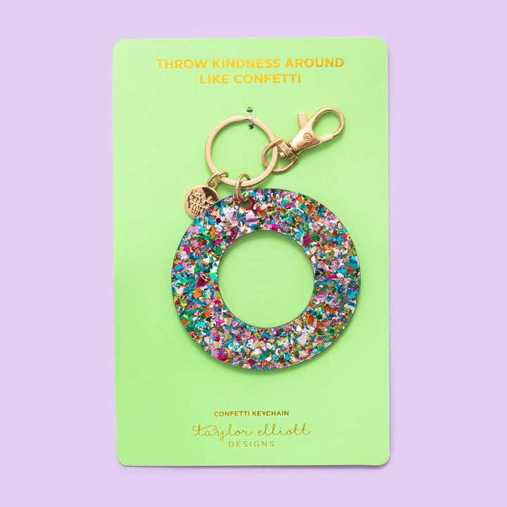 Keychain - Confetti Letters - Single: E