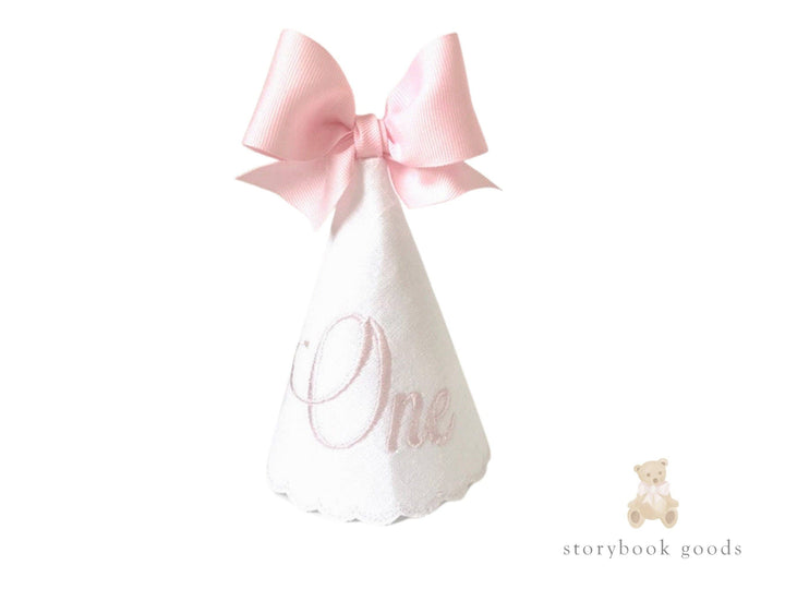 Blush One Keepsake Birthday Party Hat