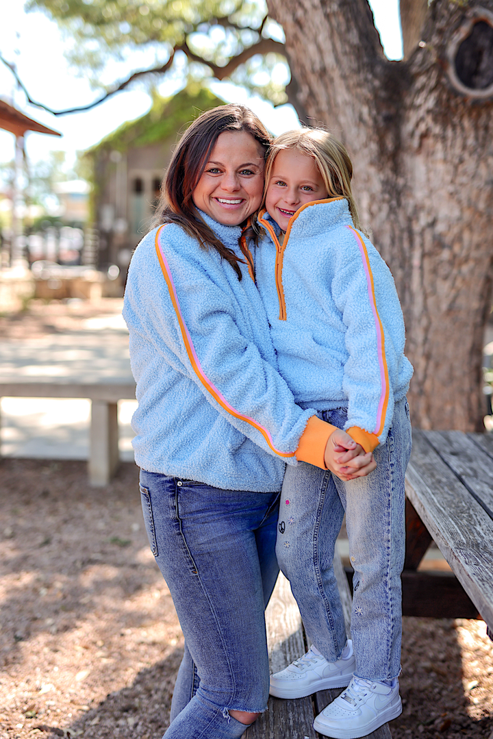 Teddy Pullover - Seaside Blue