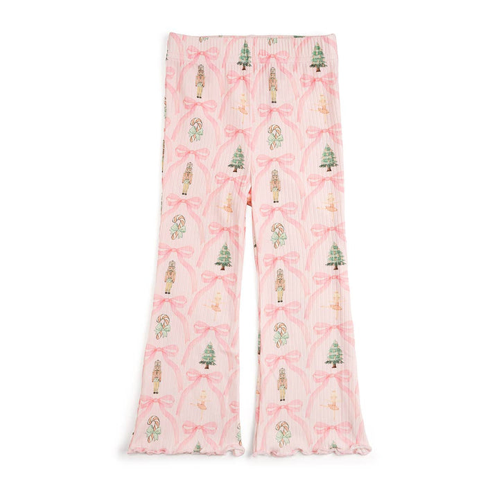 Nutcracker Trellis Christmas Flare Legging - Kids Clothing: 4T