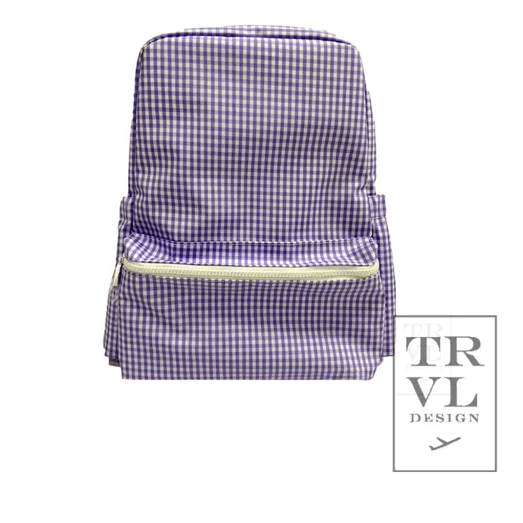 Backpack Gingham Lilac