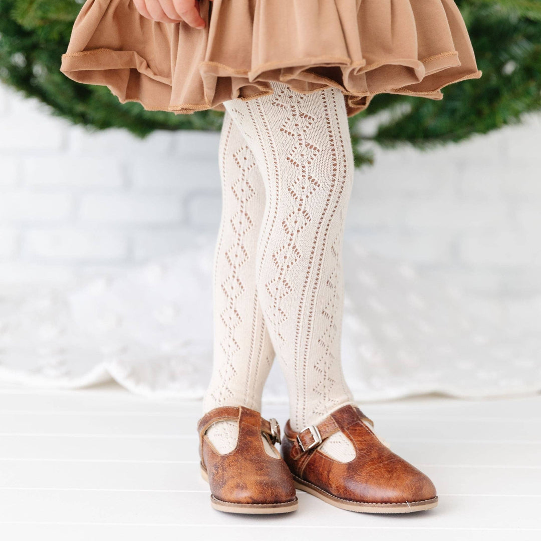 Fancy Knit Tights~Vanilla