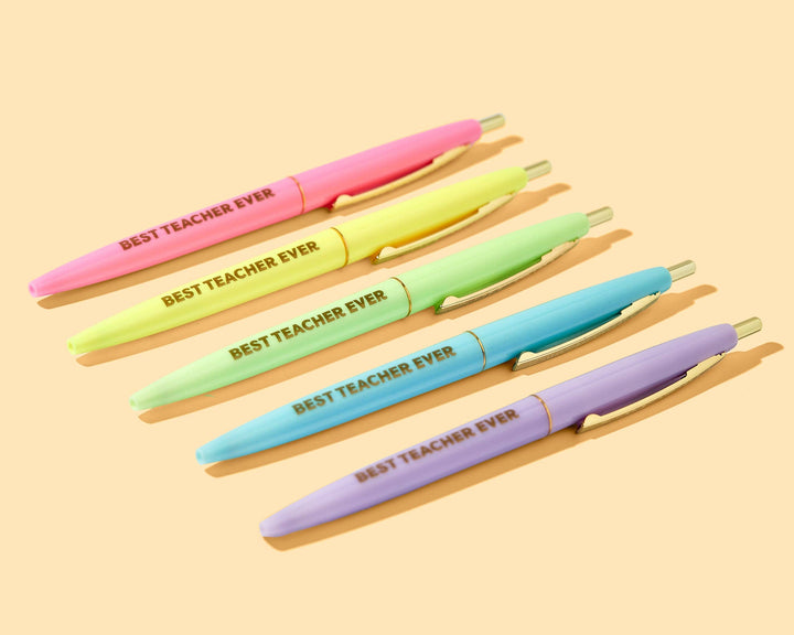 Pen Set - Motivational - "Best Teacher Ever"