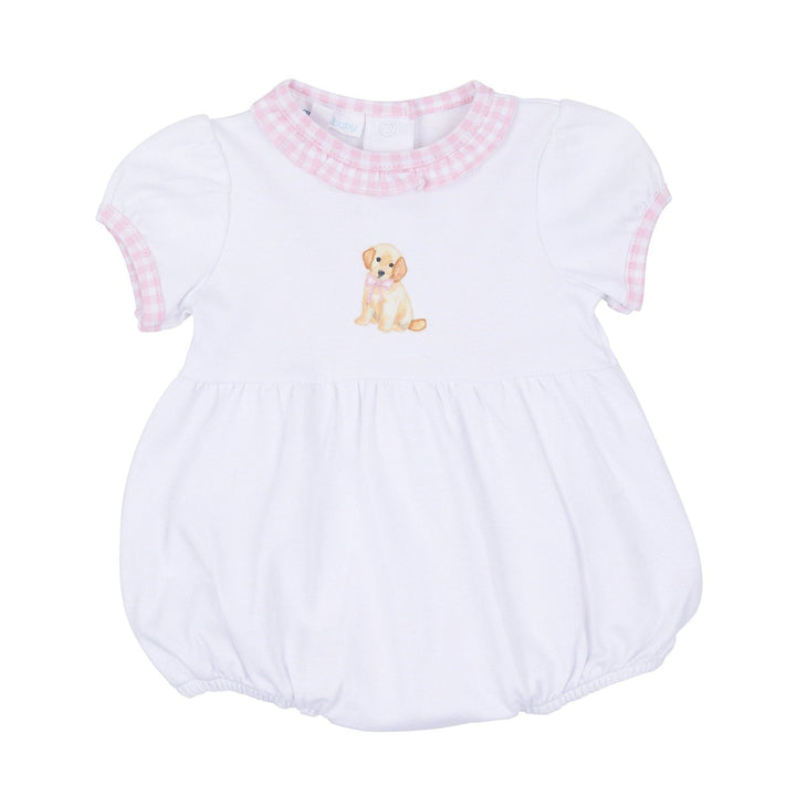 Sweet Golden Ruffle Bubble - Pink