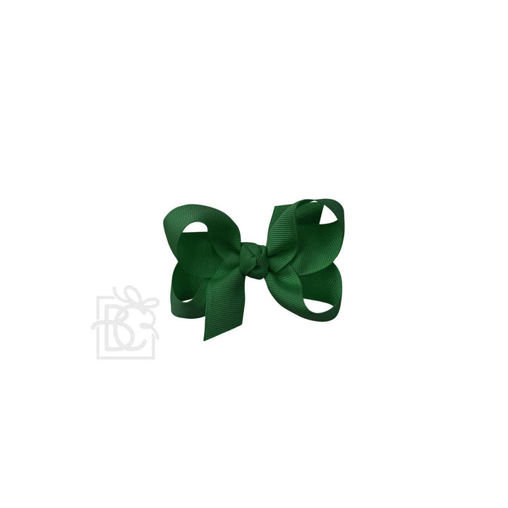 SIGNATURE GROSGRAIN BOW ON CLIP Forest Green