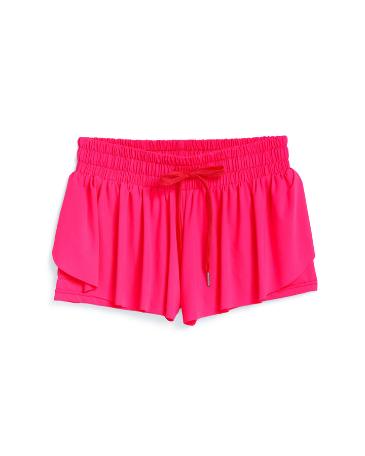 Butterfly Athletic Shorts- Fuschia