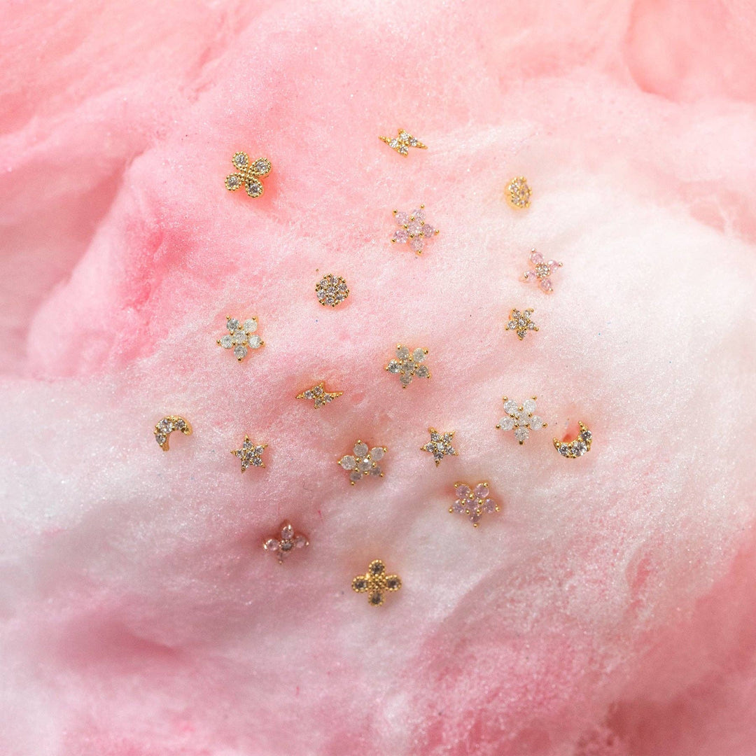 Teeny Tiny Galaxy Studs: Gold