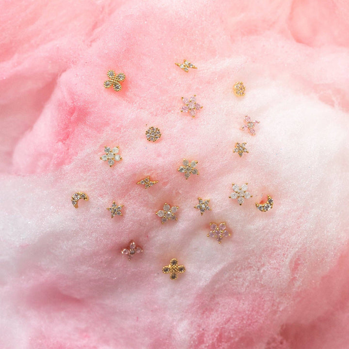 Teeny Tiny Galaxy Studs: Gold