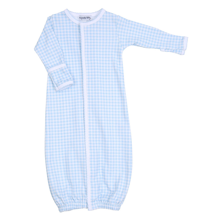 Blue Gingham Converter Gown