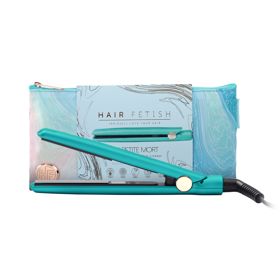 Mini Flat Iron (w/ Bag): Aquamarine