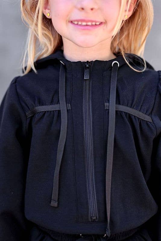 Hoodie Skort Dress - Midnight