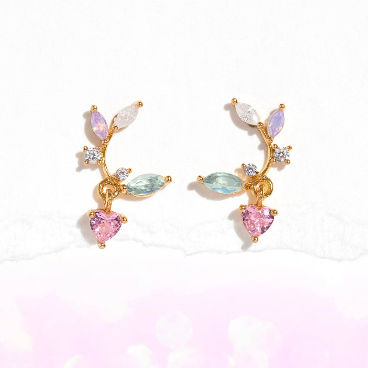 Love Blooms Earrings: Gold