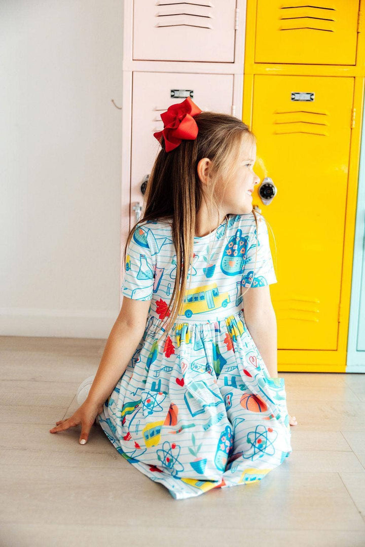 School Rules Pocket Twirl Dress
