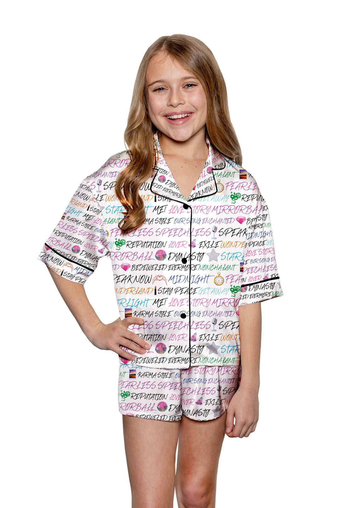 Kids Silky Swiftie Short Sleeve w/ Shorts