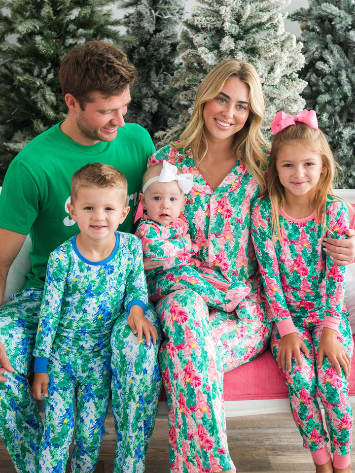Women's Pink Jolly Grove Pajama Set
