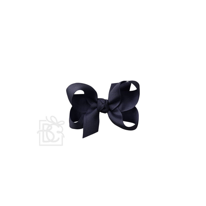SIGNATURE GROSGRAIN BOW ON CLIP DARK NAVY