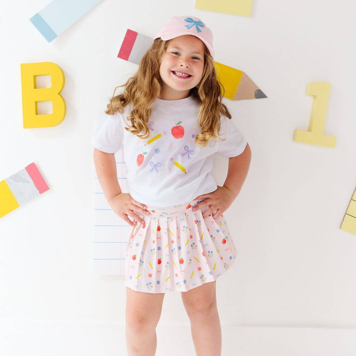 Ditsy Floral Back To School Short Sleeve T-Shirt - Kids