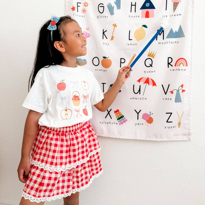 Apple Picking Cutie Short Sleeve T-Shirt - Kids Clothing