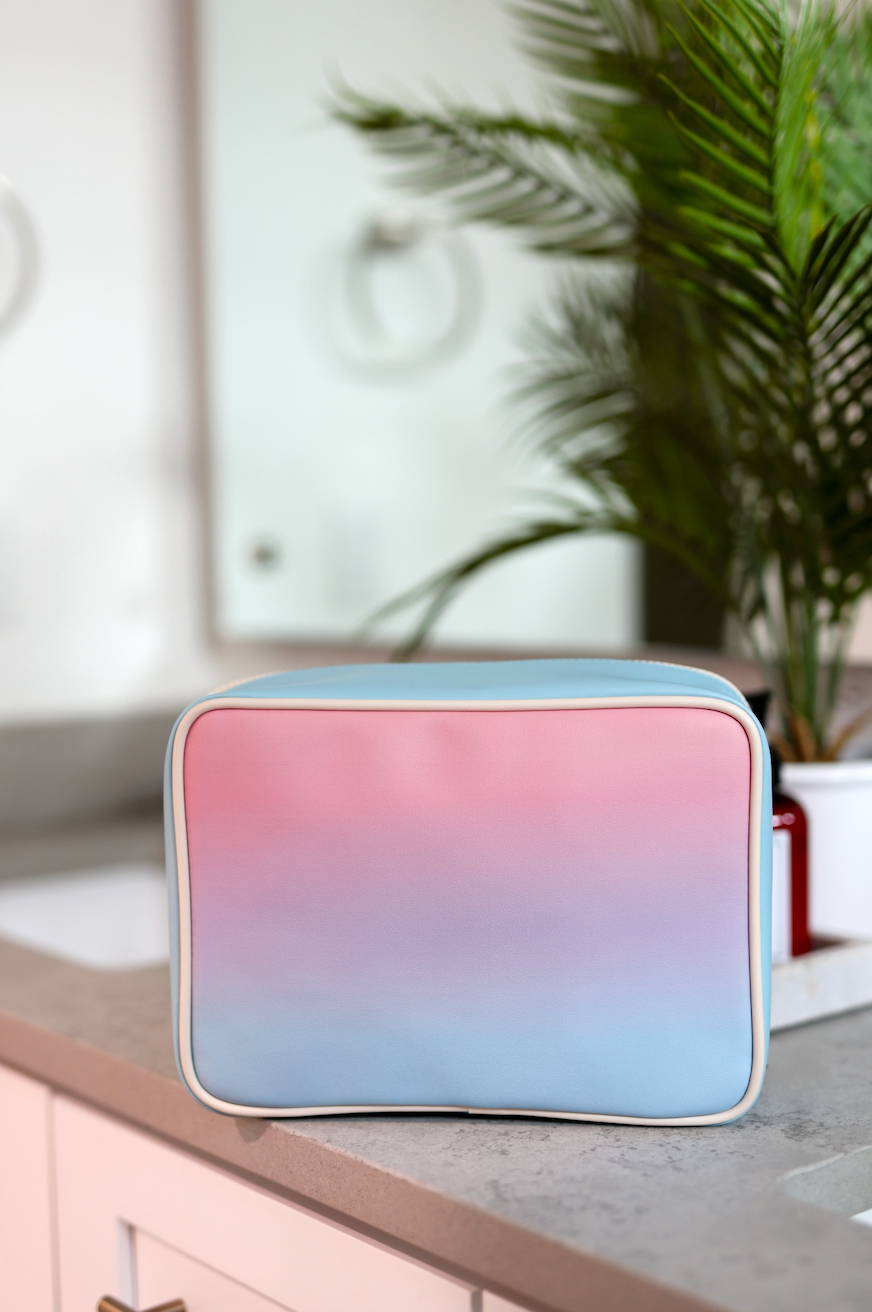 Oversized Cosmetic Bag - Sunrise Gradient