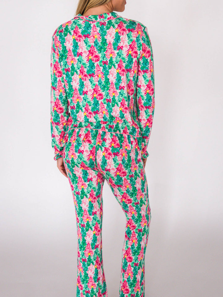 Women's Pink Jolly Grove Pajama Set