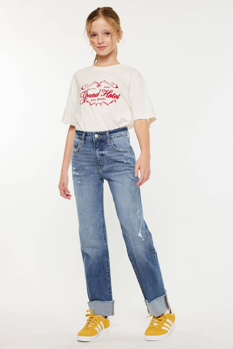 Erin High Rise Straight Jeans