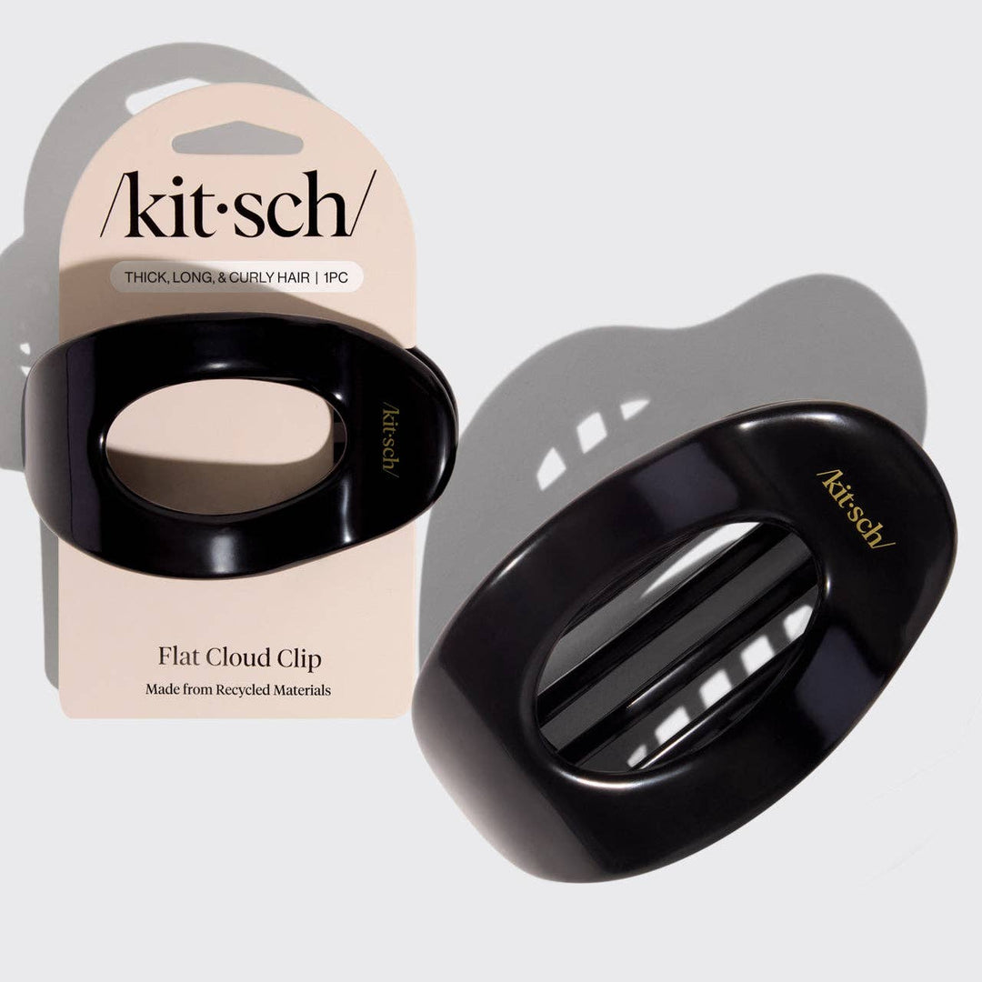 Black Flat Cloud Clip