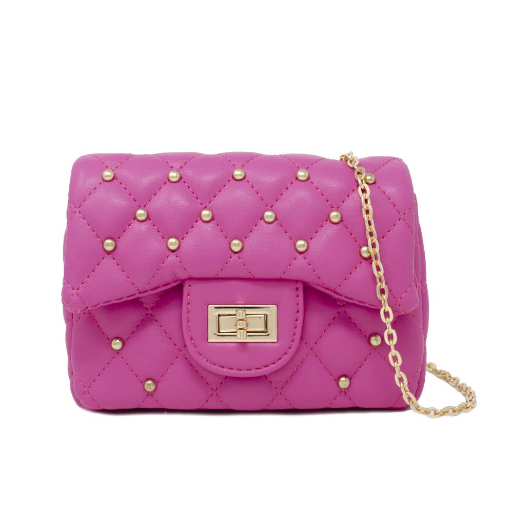 Quilted Stud Mini Bag