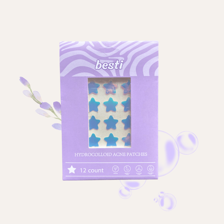 Besti Pimple Patches  | 12 Count | 100% Hydrocolloid | Paraben-Free | Silicone-Free