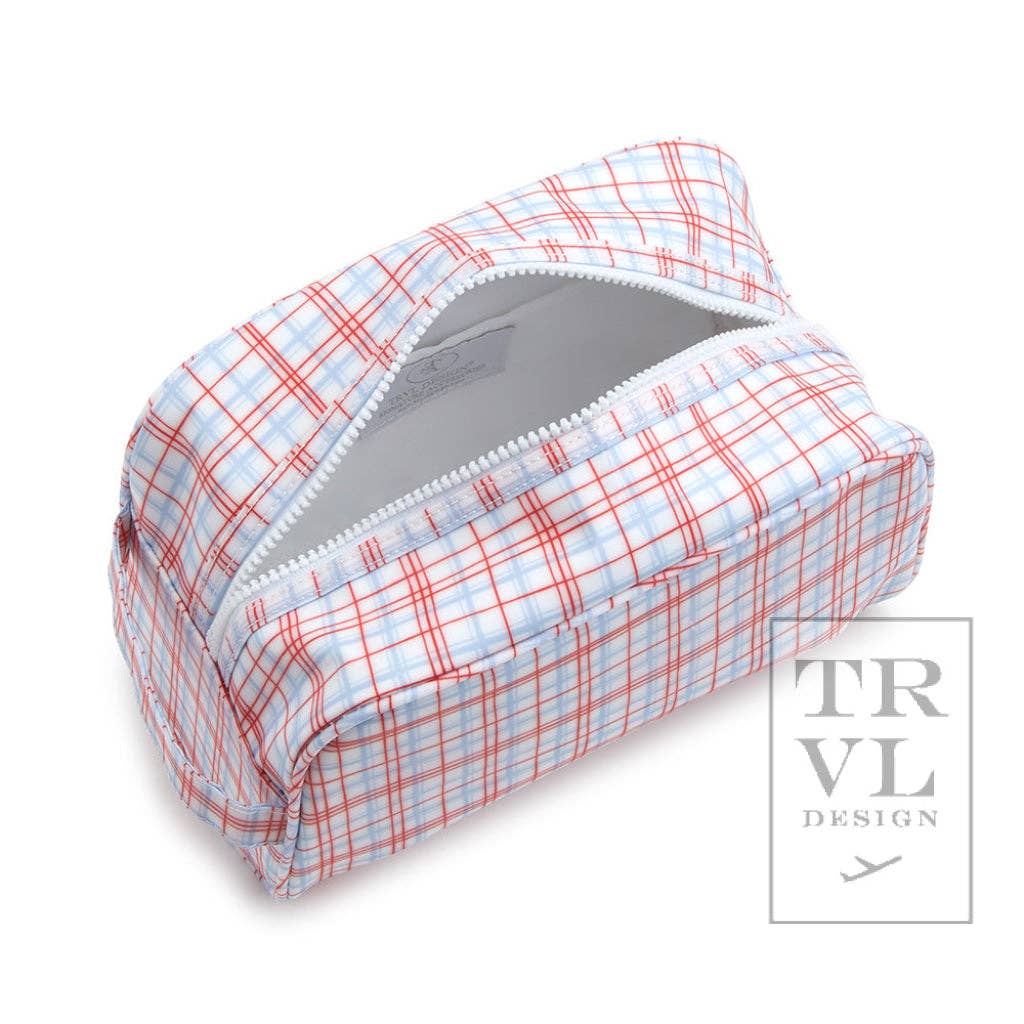 Stowaway - Toiletry Bag Classic Plaid Green