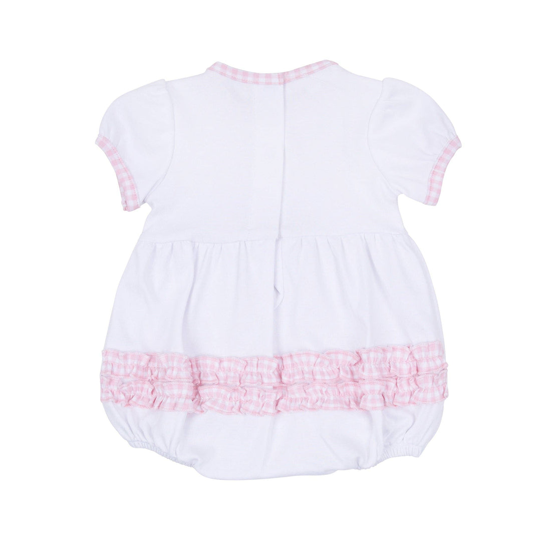 Sweet Golden Ruffle Bubble - Pink
