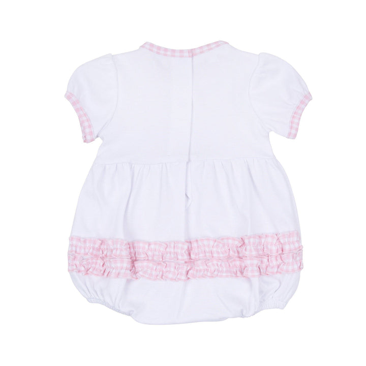 Sweet Golden Ruffle Bubble - Pink