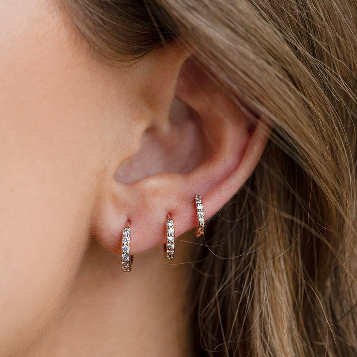 Walk of Fame Hoop Set: Rose Gold