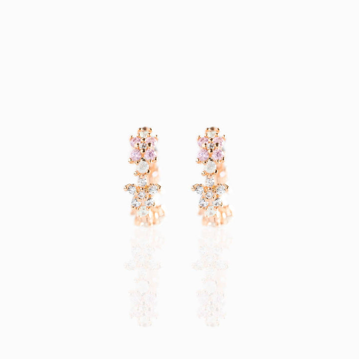 Pastel Star Huggie Hoops: Gold