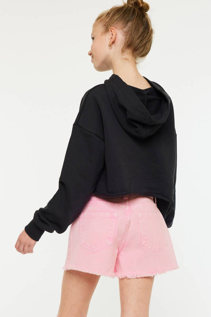 Tween Pink Denim Shorts