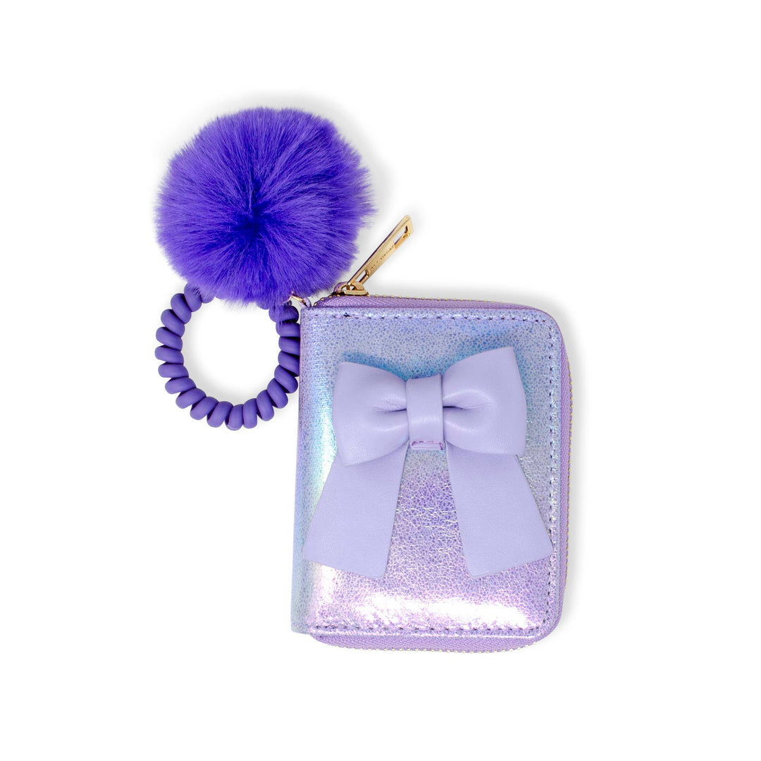 Jumbo Bow Wallet: Hot Pink