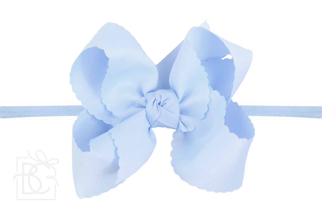 Headband Bow- Millennium Blue