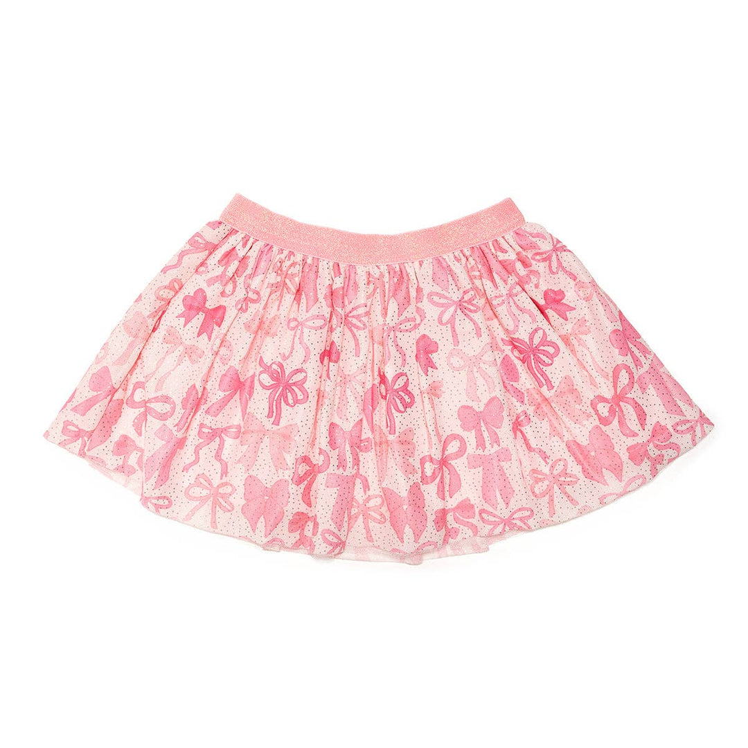 Coquette Bow Tutu - Kids Dress Up Skirt - Bows: 1-2Y
