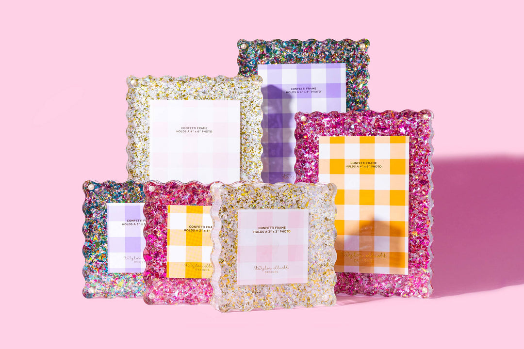 Acrylic Picture Frame - Small - Pearl Confetti