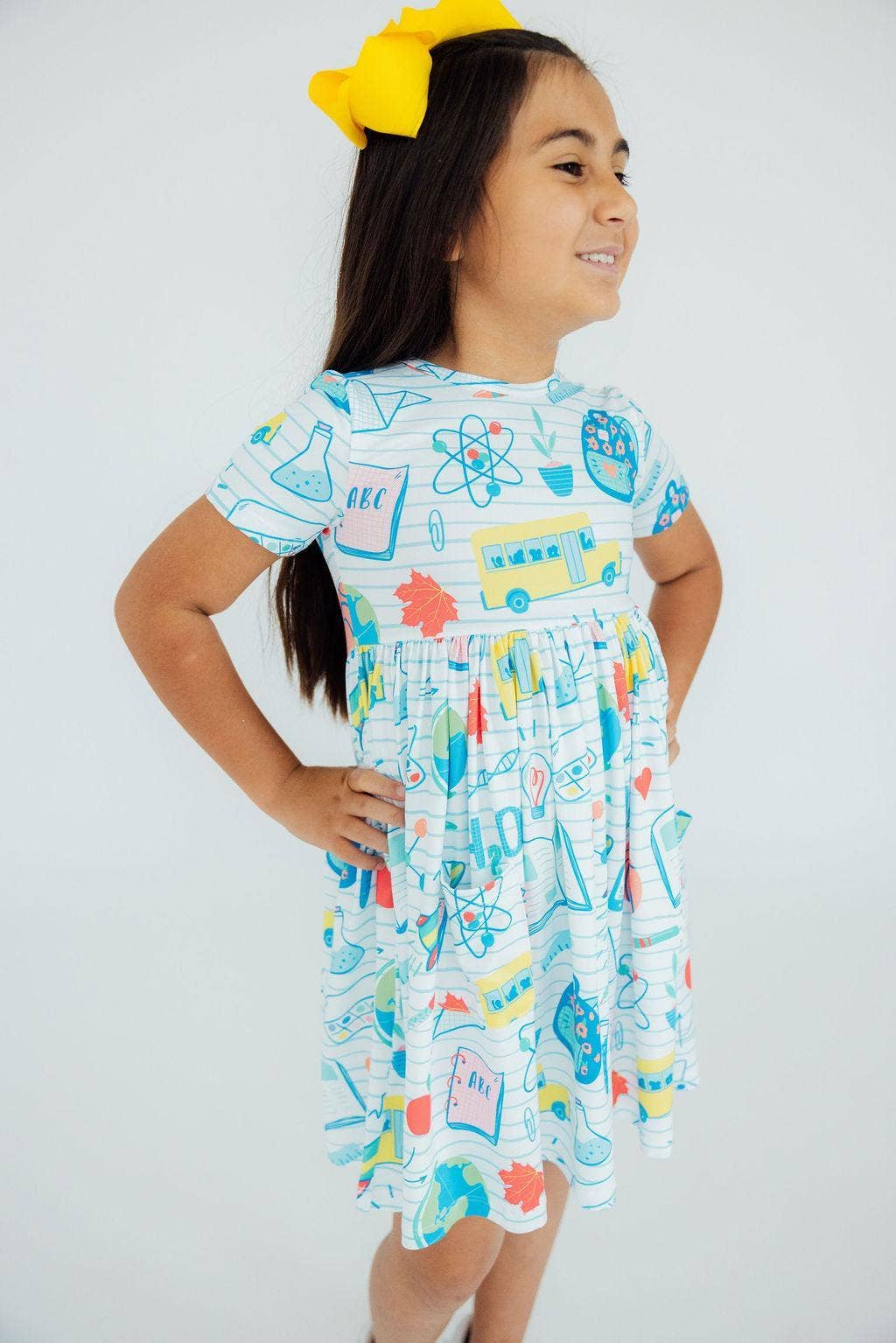 School Rules Pocket Twirl Dress