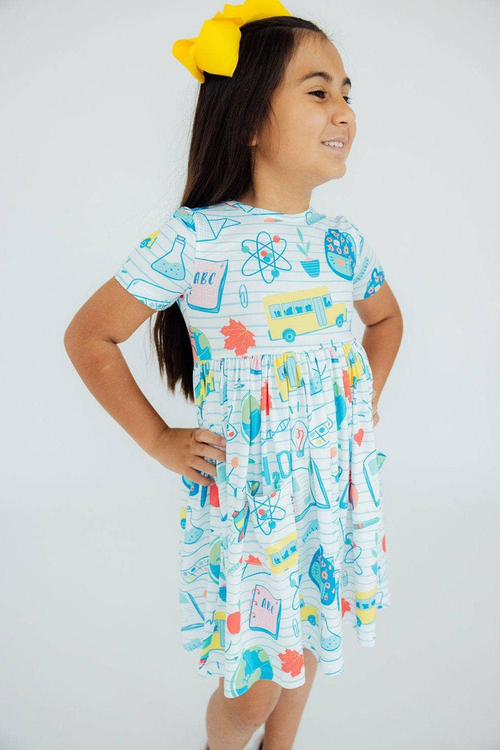 School Rules Pocket Twirl Dress