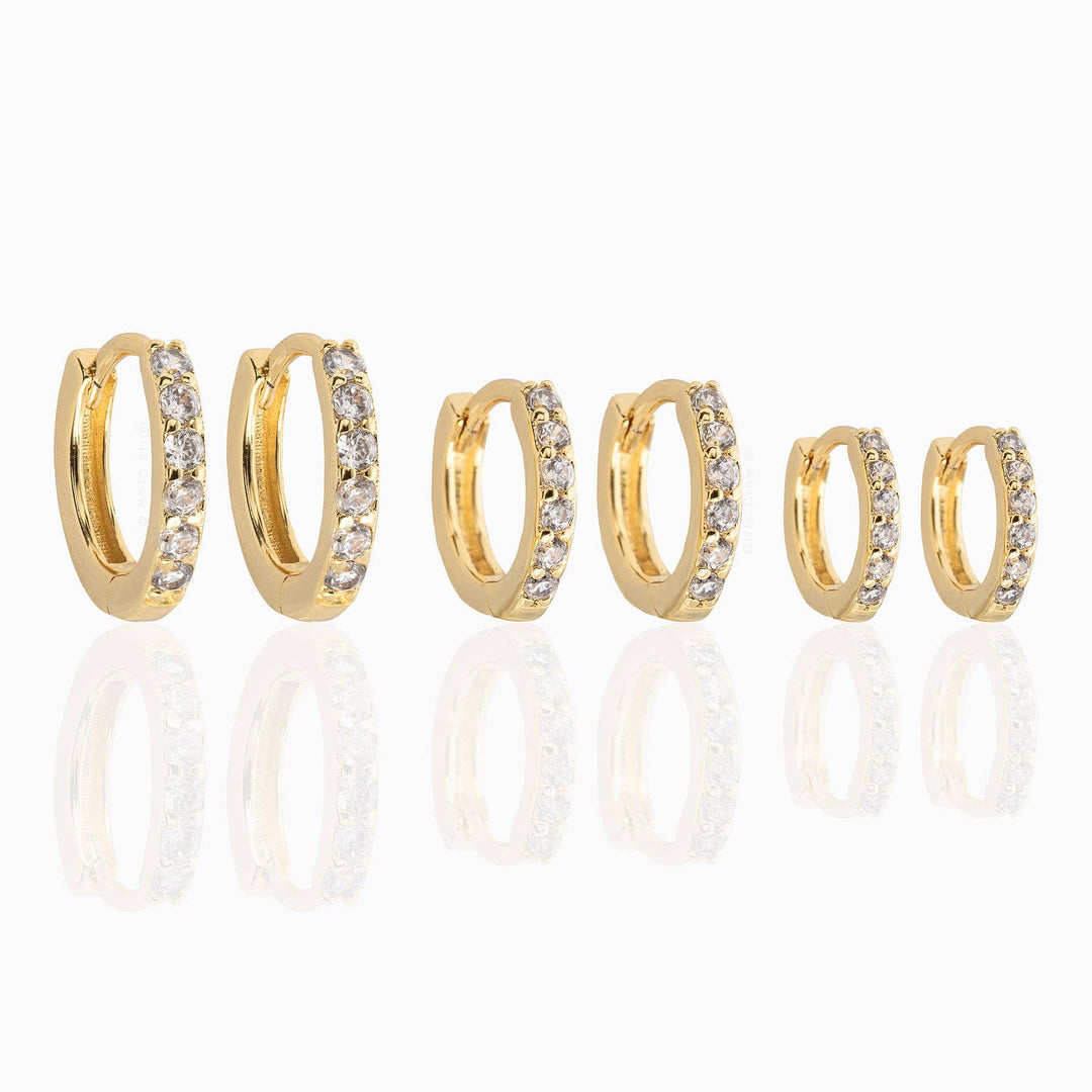Walk of Fame Hoop Set: Silver