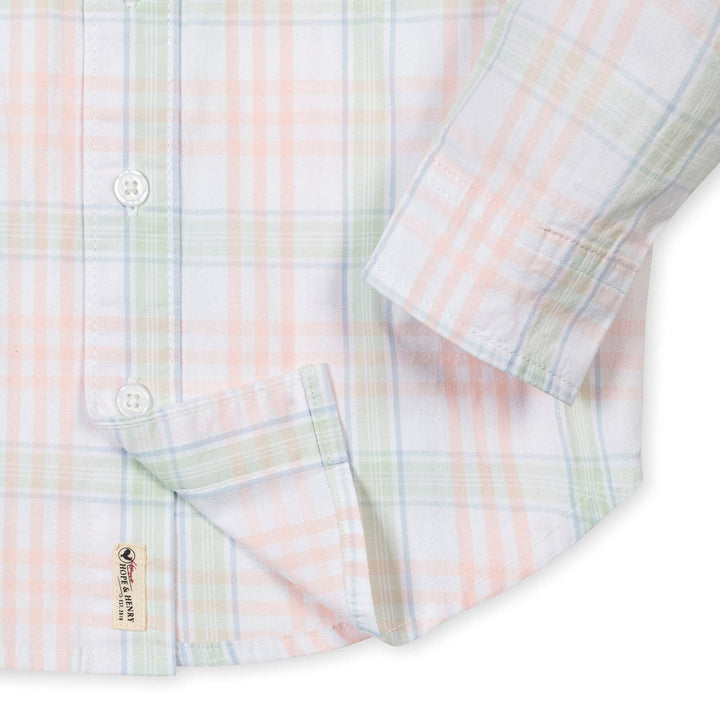 Organic Stretch Poplin Shirt: Chateau Plaid