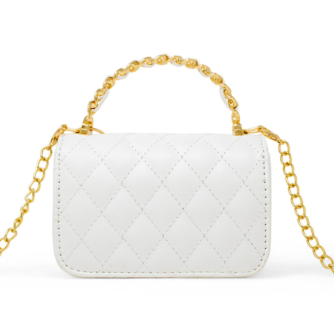 Link Chain Top Handle Handbag